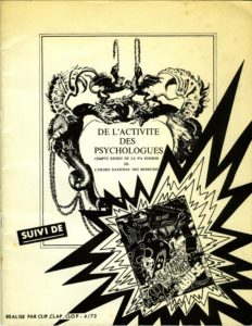 De l’activité des psychologues