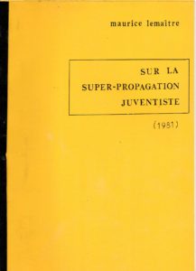 Sur la super-propagation juventiste. Documents lettristes No.62. Février 1988