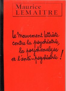 Le mouvement lettriste contre la psychiatrie