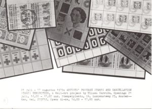 Artists’Postage Stamps and Cancellation Stamps Exhibition. A Mail-Art project by Ulises Carrión.