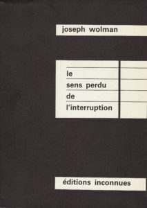 Le sens perdu de l’interruption