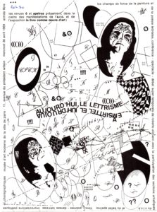 Ô. Revue du groupe Lettriste. Les revue ô et apeïros présentent .... Aujourd’hui le lettrisme.  Musée d’art moderne de la ville de Paris. mercredi 30 avril 1969