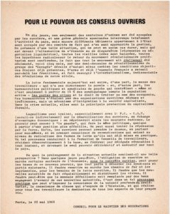 Pour le pouvoir des conseils ouvriers