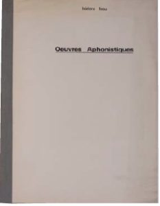 Oeuvres aphonistiques