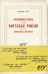 INTRODUCTION À UNE NOUVELLE POÉSIE ET À UNE NOUVELLE MUSIQUE