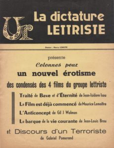 UR. La dictature lettriste présente ...