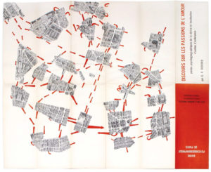 Guide psychogéographique de Paris. Discours sur les passions de l’amour. Pentes psychogéographiques de la dérive et localisation d’unités d’ambiance.