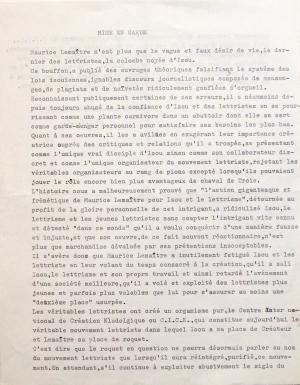 Roberto Altmann / C.I.C.K. [Centre Internationale de Création Kladologique] AVIS / MISE EN GARDE/ UN REPENTIR MAL A PROPOS