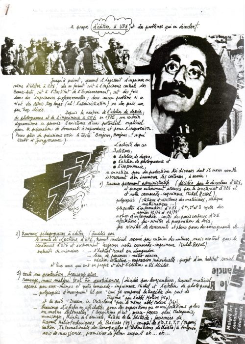 A propos d’édition à U.P.6