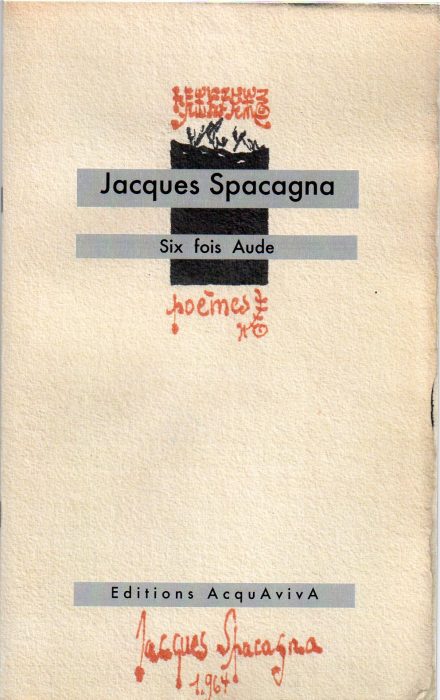 Six fois Aude. Poèmes.