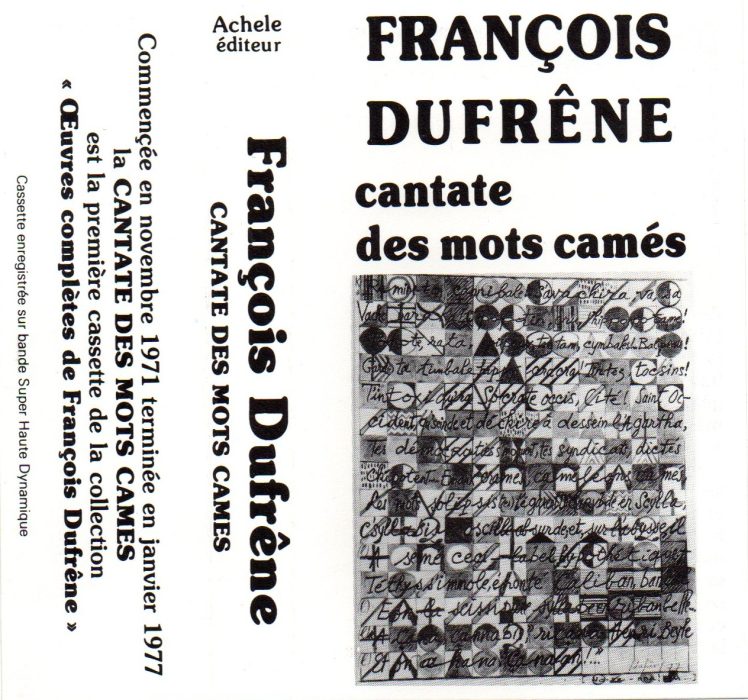 La cantate des mots camés