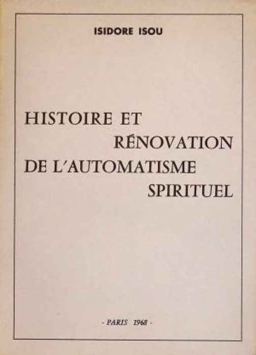 Isou.Histoire de la renovation